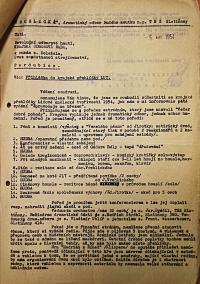 Slatiňany, Vrchlický, přihláška do krajské soutěže, 1954