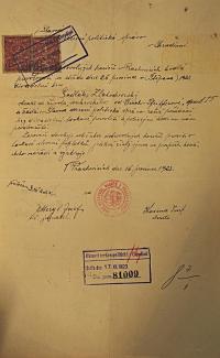 Prachovice, Hasiči, Sedlák Zlatodvorský, 1923