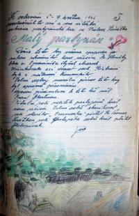 Praha-Zličín, Komenský, spolková kronika, 1945