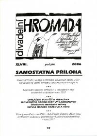 Divadelní HROMADA 2006, č. 48, příloha