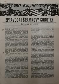 Hradec Králové, Krajské kulturní středisko, Impuls, Sobotka, Šrámkova Sobotka, 1975