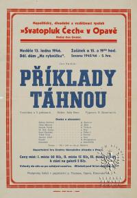 Opava, Čech, Příklady táhnou - plakát, 1946