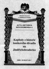 Obálka publikace Kapitoly z historie loutkového divadla na Jindřichohradecku