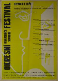 Luže, Okresní festival divadelních souborů - plakát, 1963