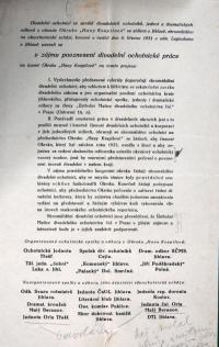 Jihlava, Klicpera, korespondence spolku, usnesení okrsku Hany Kvapilové, 1931