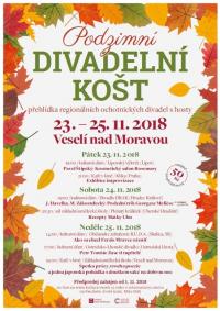 Veselí nad Moravou, Podzimní divadelní košt - plakát, 2018