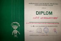 Kutná Hora, Sokol, diplom Květě Weidenhofferové, Loutkářské Hořovice 1973