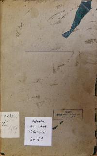 Litomyšl, Jednota divadelních ochotníků, Kniha pokladní, 1937 - 1953