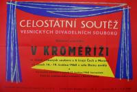 Kroměříž, Celostátní soutěž vesnických div. souborů - výtvarný plakát, 1960