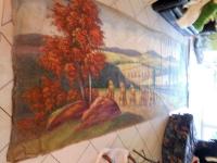 Kočka Josef, putující loutkář, prospekt, krajina s panáky obilí