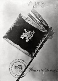 Bačalky, České srdce, spolkový prapor, 1928