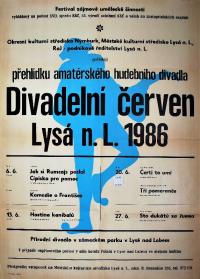 Lysá nad Labem, Divadelní červen, plakát, 1986