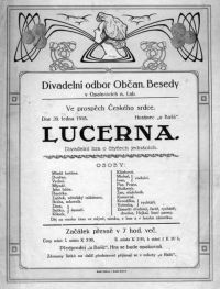 Opatovice nad Labem, Občanská Beseda, Lucerna - plakát, 1918