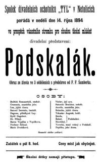 Netolice, SDO Tyl, Podskalák – plakát, 1894