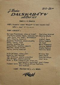 Žebrák, Středočeské divadelní dny, programová brožura, 1969