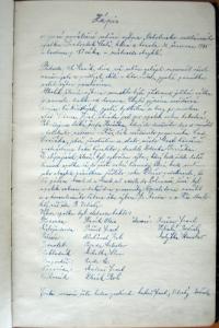 Horka, Čech, Zápisy ze schůzí, 1945 - 1950