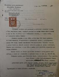 Ústí nad Orlicí, Družstvo pro postavení divadelní budovy, žádost o povolení valné hromady, 1940