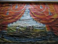 Starý Týn, sál hostince čp. 16, opona Oráč v poli