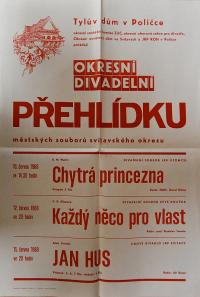 Polička, OP městských souborů okresu - plakát, 1968
