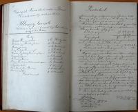 Chrast, Tyl, Památní kniha divadelního spolku, 1880