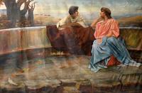 Horní Cerekev, Modeta, detail opony Římská láska, 1910