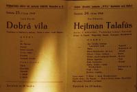 Choceň, Jirásek, Jubilejní divadelní týden - program, 1948