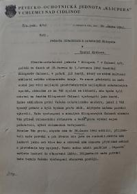 Hradec Králové, Klicpera, Korespondence souboru