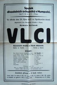 Humpolec, Spolek divadelních ochotníků, Vlci, 1925