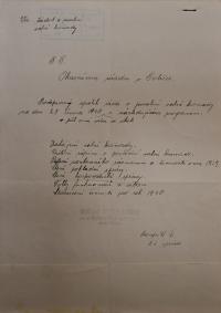 Široký Důl, Osvětová besídka, Valná hromada, 1940