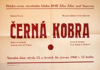 Žďár nad Sázavou, Dětská divadelní scéna, Černá kobra - plakát,1960