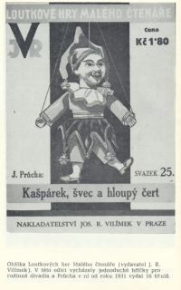 Jaroslav Průcha, Kašpárek, švec a hloupý čert