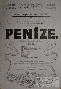 Litomyšl, Obuvníci, Peníze - plakát, 1903