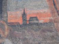 Boskovice, opona, detail, město, věž