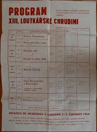 Chrudim, XIII.. Loutkářská Chrudim - plakát, 1964