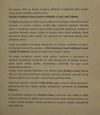 Lysá nad Labem, výstava DIVADLO JE PODIVUHODNÁ VĚC..., výstavní panel, 2018