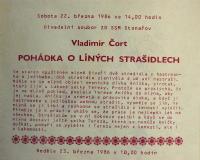 Stonařov, SSM, Pohádka o líných strašidlech - program, 1986
