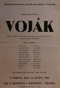 Holice, ČSAD ČSM, Voják - plakát, 1961