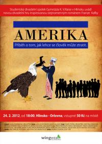 Hlinsko, Gymnázium - Global theater, Amerika - plakát, 2012