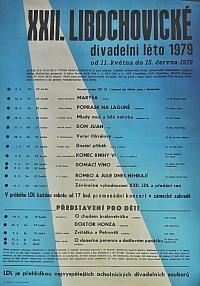 Libochovice, XXII. Libochovické divadelní léto - plakát, 1979