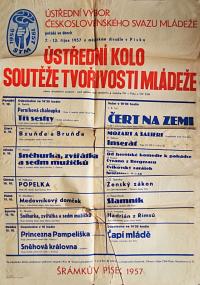 Písek, Šrámkův Písek, plakát, 1957