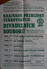 Hradec Králové, Krajské kulturní středisko, Impuls, Malé Svatoňovice, KP vesnických divadelních souborů, 1987