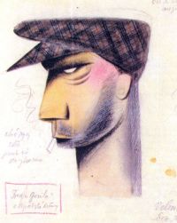 Plzeň, Jos.Skupa, Návrh hlavy loutky