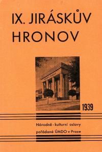 Hronov, NP 9. Jiráskův Hronov, programová brožura, 1939
