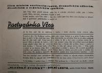 Dolní Lhota, Slezské zvonky, nabídka hry Partyzánka Věra