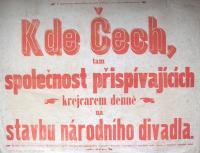 Kutná Hora, sbírka na ND - plakát