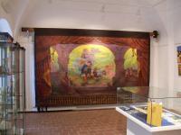 Strakonice, opona v expozici Zámecké galerie 2011