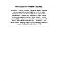 Miletín, Muzeum 1/11, 04 Tragédie o svatém Tobiáši, popisek