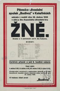 Kateřinky, Budivoj, Žně - plakát, 1929