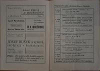 Hořice, IV. cyklus ochotnických her Hořice J. K. Tylovi, Programová brožura, 1946