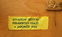 Jaroměř, Festival polabských krajů, stužka účastníka a odnak, 1960